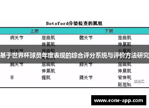 基于世界杯球员年度表现的综合评分系统与评价方法研究